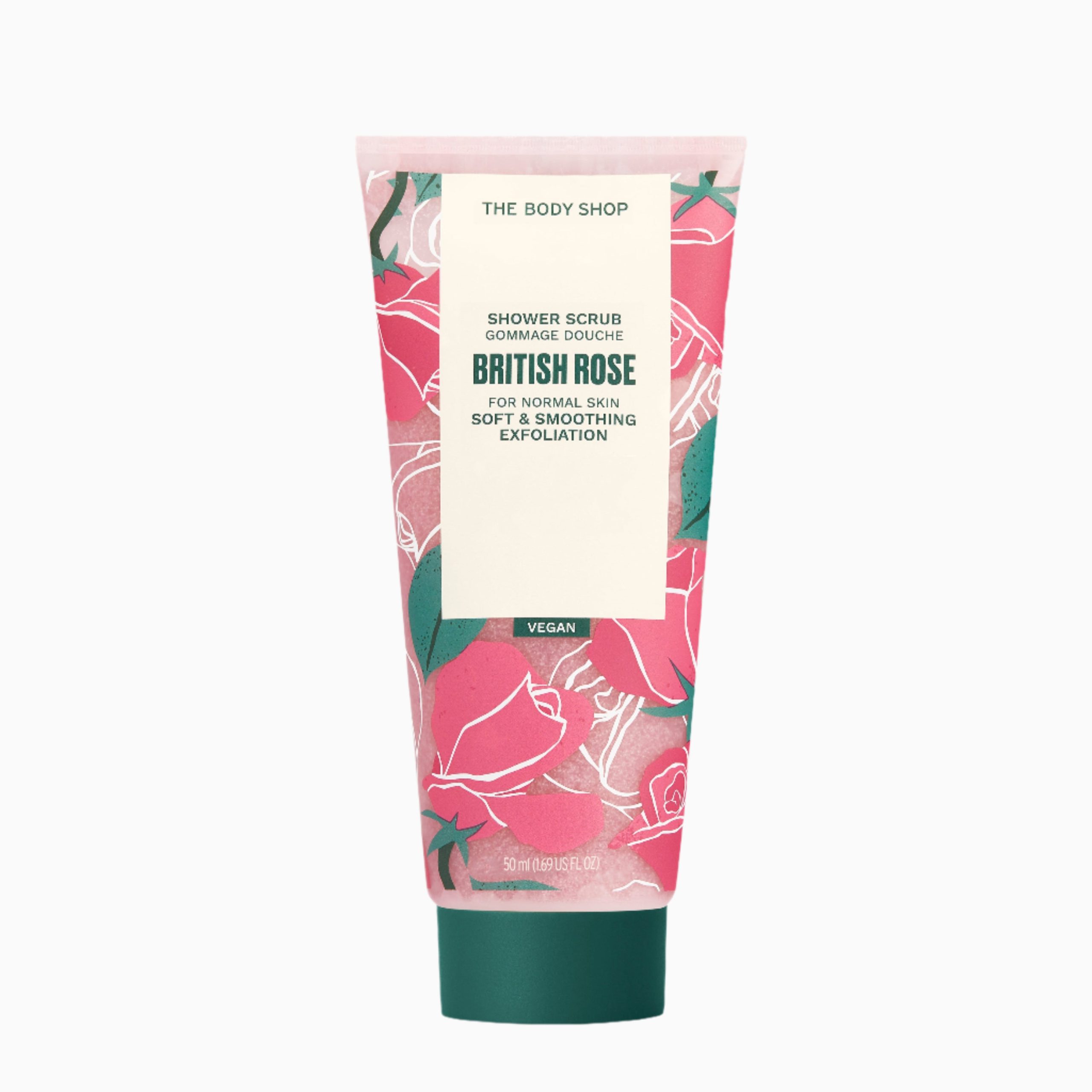 British Rose Shower Scrub - Image 2